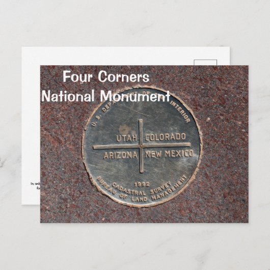 Vier kernen Nationaal Monument Briefkaart (Voorkant / Achterkant)