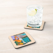 Vier kernen nationaal monument met nationale parke bier onderzetter (Rechterzijde)