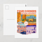 Vier kernen Nationaal Monument met nationale parke Briefkaart (Voorkant / Achterkant)