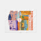 Vier kernen Nationaal Monument met nationale parke Fleece Deken (Voorkant (Horizontaal))