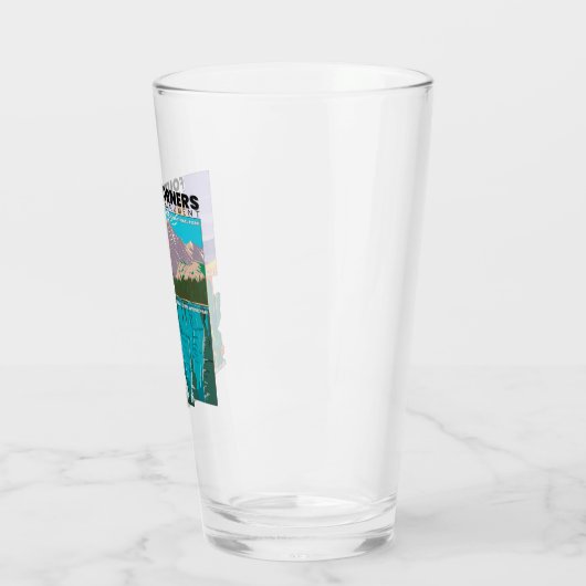 Vier kernen nationaal monument met nationale parke glas (Links)