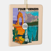 Vier kernen nationaal monument met nationale parke keramisch ornament (Rechts)