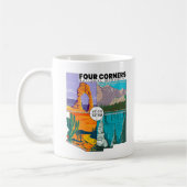 Vier kernen nationaal monument met nationale parke koffiemok (Links)