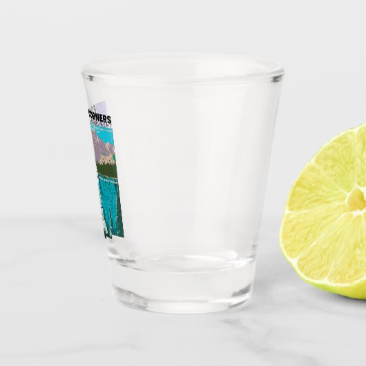 Vier kernen nationaal monument met nationale parke shot glas (Rechts)