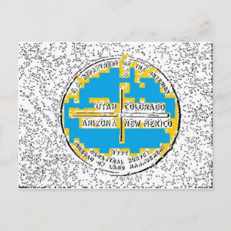 Vier kernen Vier Staten Briefkaart