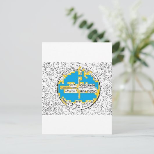 Vier kernen Vier Staten Briefkaart (Staand voorkant)