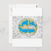 Vier kernen Vier Staten Briefkaart (Voorkant / Achterkant)