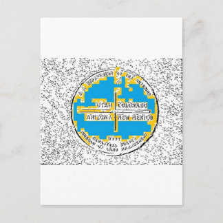 Vier kernen Vier Staten Briefkaart