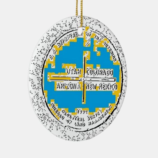 Vier kernen Vier Staten Keramisch Ornament (Rechts)