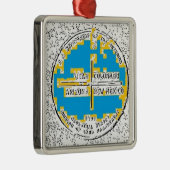 Vier kernen Vier Staten Metalen Ornament (Rechts)