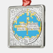 Vier kernen Vier Staten Metalen Ornament (Links)