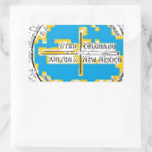 Vier kernen Vier Staten Rechthoekige Sticker (Tas)