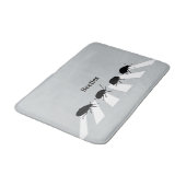 Vier kevers lopen over een kruising in Londen... Badmat (Gekanteld)