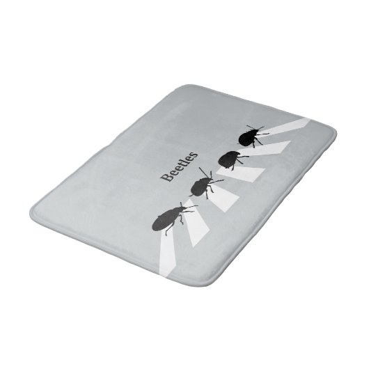 Vier kevers lopen over een kruising in Londen... Badmat (Gekanteld)