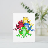 Vier kikkert-shirts en cadeautjes briefkaart (Staand voorkant)