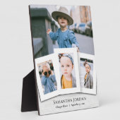 Vier Kinder fotocollage Plaque Fotoplaat (Zijkant)