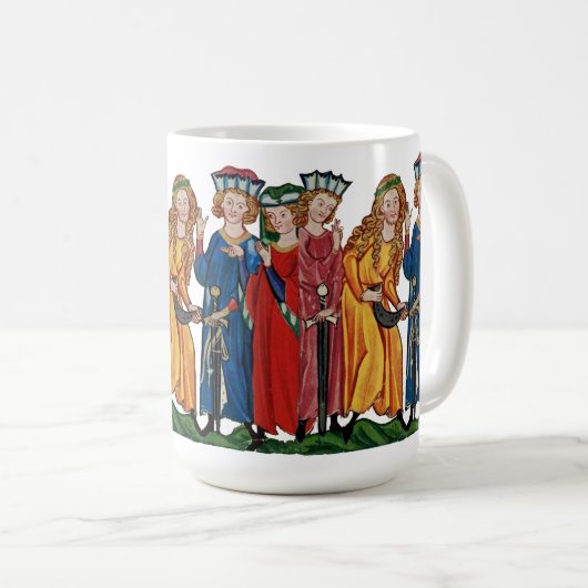 Vier Kings Cup Koffiemok (Voorkant rechts)