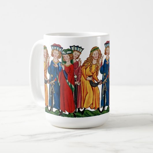 Vier Kings Cup Koffiemok (Voorkant links)