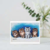 Vier Kittens, Louis Wain Briefkaart (Staand voorkant)
