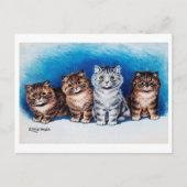 Vier Kittens, Louis Wain Briefkaart (Voorkant)