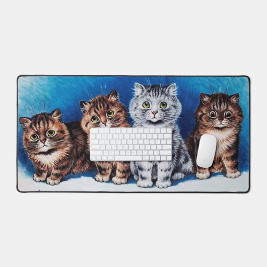 Vier Kittens, Louis Wain Bureaumat (Keyboard & Muis)