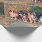 Vier Kittens, Louis Wain Cadeaupapier (Hoek)