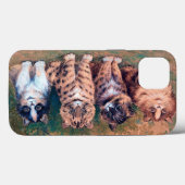 Vier Kittens, Louis Wain Case-Mate iPhone Case (Achterkant (horizontaal))