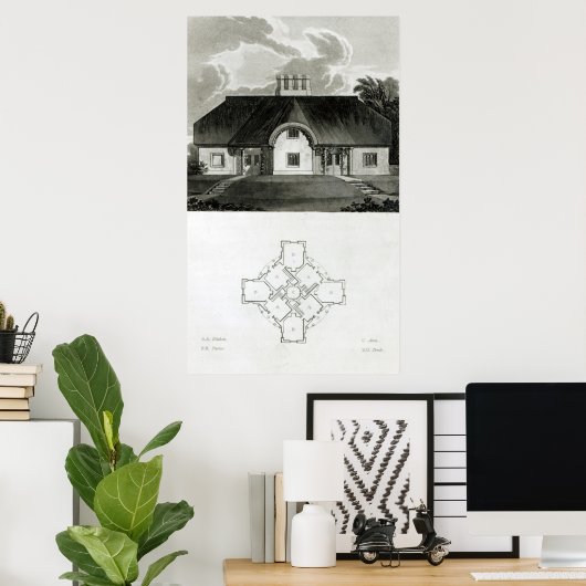 Vier Klanten, 1818 Poster (Thuiskantoor)