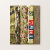 Vier kleine Cheeky Chipmunks Legpuzzel (Verticaal)
