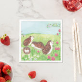 Vier Kleine Egels in de Weide Servet (Insitu)