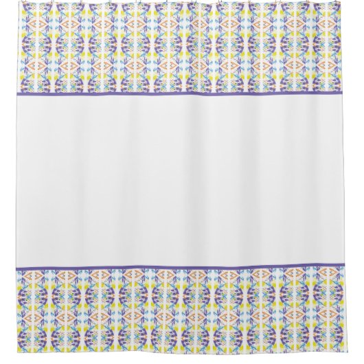 Vier kleuren douchegordijn (Voorkant)