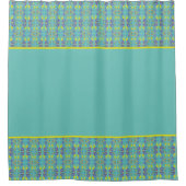 Vier kleuren douchegordijn (Voorkant)