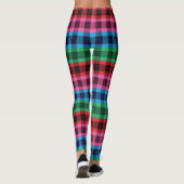 Vier kleuren geruite patroon leggings (Achterkant)