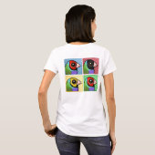 Vier kleuren Gouldian Finch T-shirt (Achterkant volledig)
