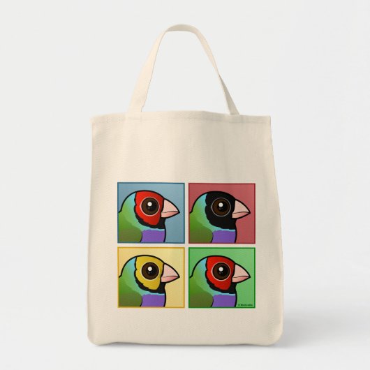 Vier kleuren Gouldian Finch Tote Bag (Voorkant)