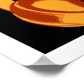 Vier kleuren Hoofdtelefoon Pop Kunsthoofd Telefoon Poster (Hoek)