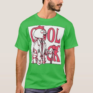 Vier kleuren kool Chick T-shirt