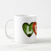 Vier kleuren Love Hearts Design Koffiemok (Links)