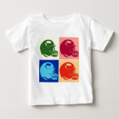 Vier kleuren Pop Art Football Helm (Voorkant)