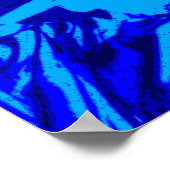 Vier kleuren Pop Art Style Vrijheidsbeeld Poster (Hoek)