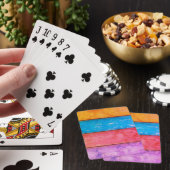 Vier kleuren regenboog pokerkaarten (Insitu)