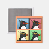 Vier kleuren Rockhopper Magneet (Voorkant / Achterkant)