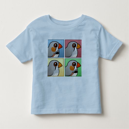 Vier kleuren-Zebra zoeken Kinder Shirts (Voorkant)