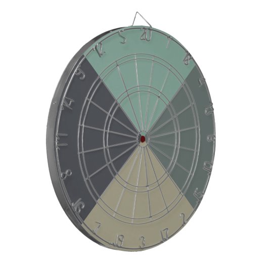 Vier kleurencombinaties dartbord (Voorkant Links)