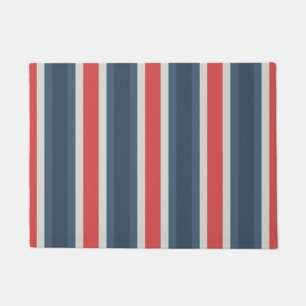 Vier kleurencombinaties - rood grijs blauw donkerb deurmat