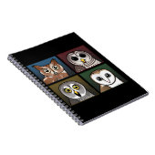 Vier kleureneigenaar (donker) notitieboek (Rechterzijde)