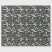 Vier kleurengrijze schaduwen camouflage cadeaupapier (Vlak)