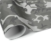 Vier kleurengrijze schaduwen camouflage cadeaupapier (Rol Hoek)