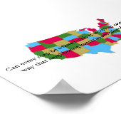 Vier kleurenkaarten poster (Hoek)