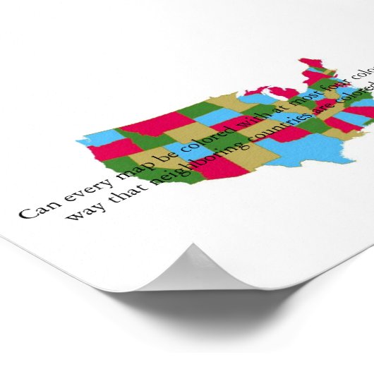 Vier kleurenkaarten poster (Hoek)